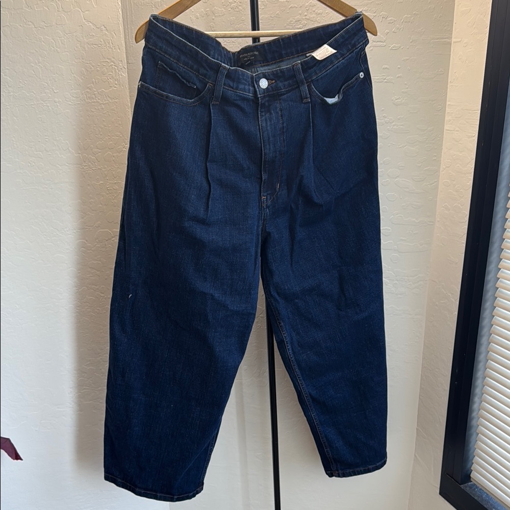 Banana Republic Factory Blue Flare Wide Leg Jeans
